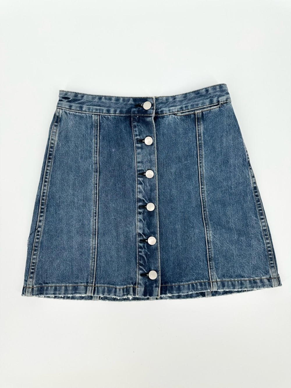Rag & Bone Rosie Denim Button Up Skirt